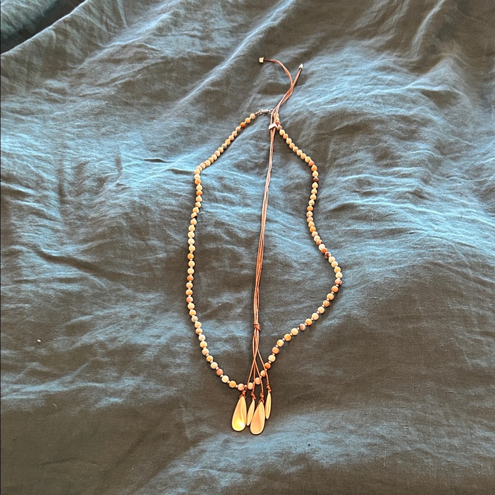 Boho Beaded Necklaces with Silver Accents